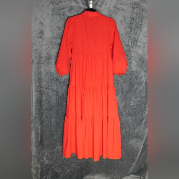 NWT Pomander Place Hibiscus Red Mabel Maxi Dress Size Medium - Picture 8 of 14